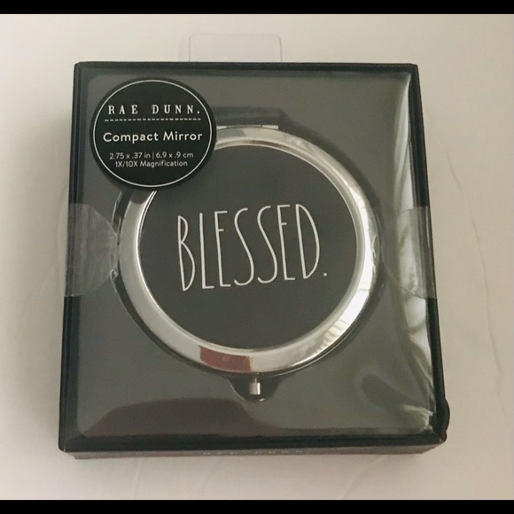New Rae Dunn Compact Mirror Blessed - Picture 9 of 11